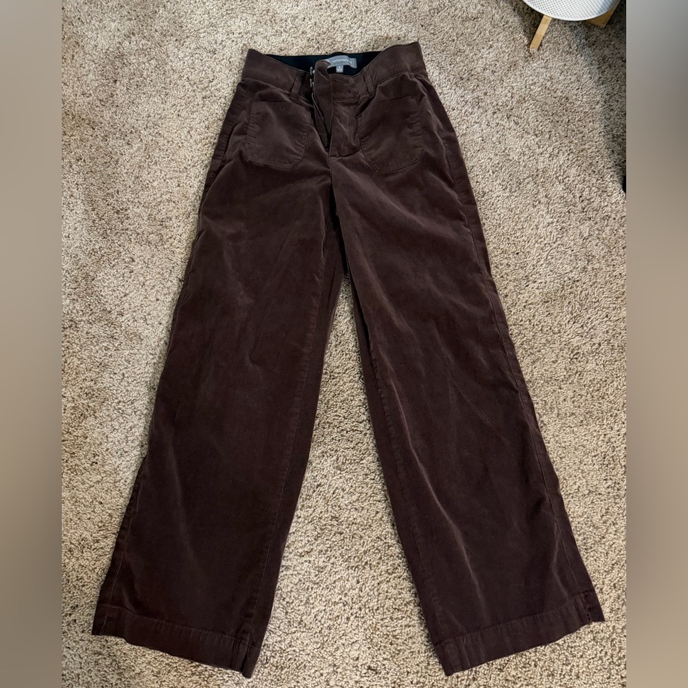 Wit & Wisdom Brown corduroy Wide Leg Pants - Picture 2 of 6